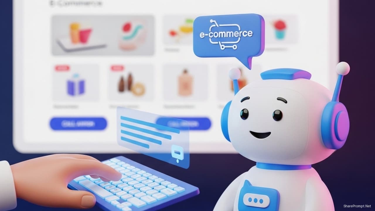 Prompt: Prompt hướng dẫn xây dựng chatbot thương mại điện tử cho cửa hàng