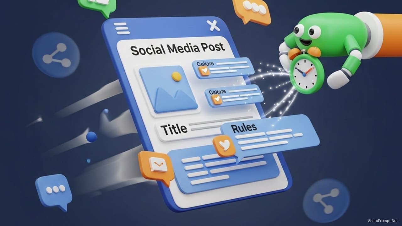 Prompt: Prompt chuyên nghiệp tạo bộ quy tắc cuộc thi social media