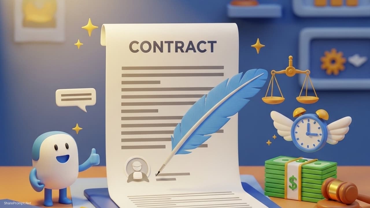 Prompt: Prompt tạo hợp đồng freelance viết lách chặt chẽ pháp lý